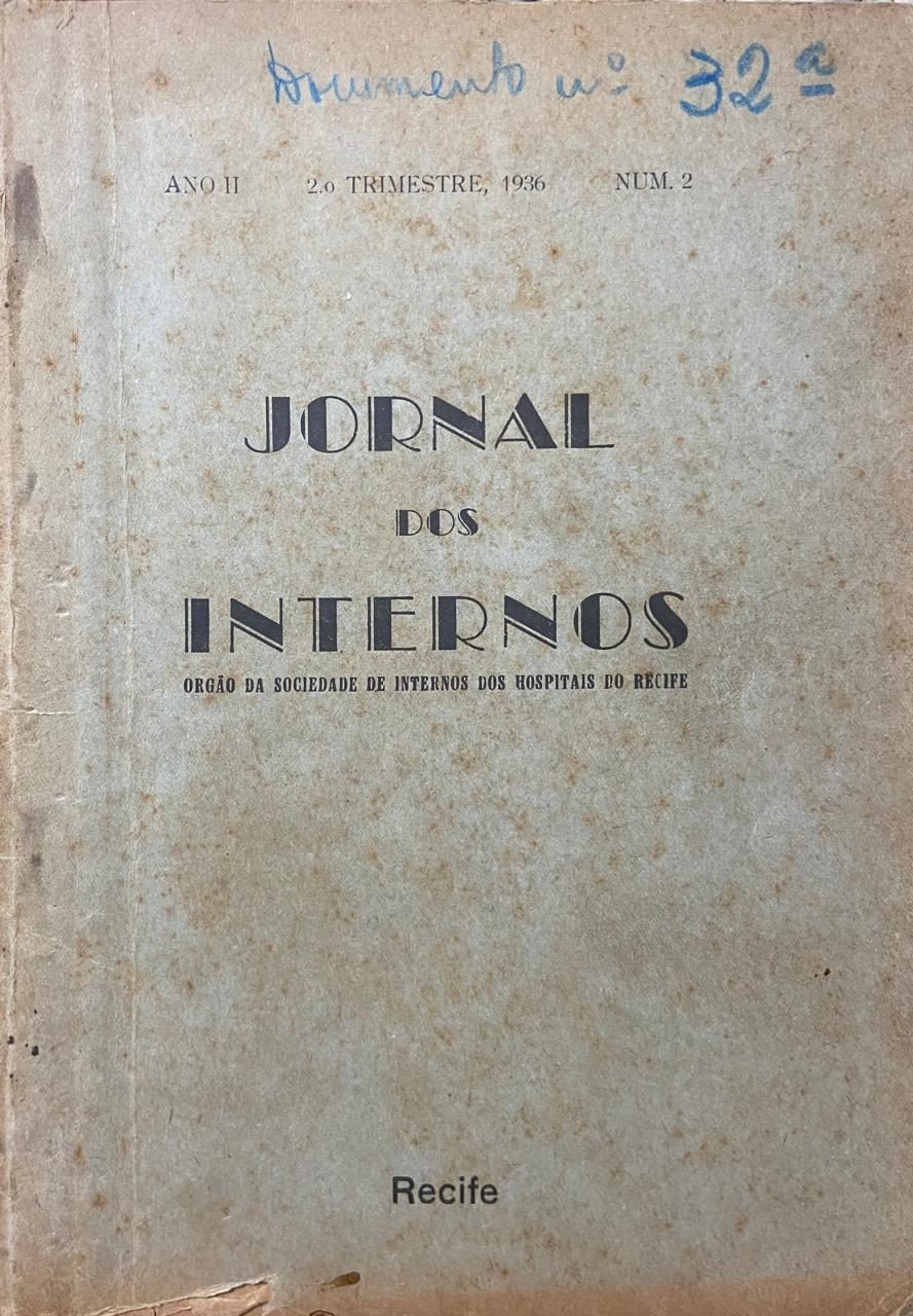 Publicações da SIHR na década de 1930.